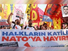 «Убийца народов, нет НАТО!» «Убийца народов, нет НАТО!»