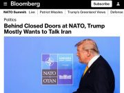 Bloomberg: Трамп на саммите НАТО сосредоточился на Иране и почти не уделил внимания Украине Bloomberg: Трамп на саммите НАТО сосредоточился на Иране и почти не уделил внимания Украине