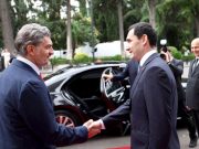 Президент Туркменистана Сердар Бердымухамедов прибыл в Грузию с первым государственным визитом Президент Туркменистана Сердар Бердымухамедов прибыл в Грузию с первым государственным визитом