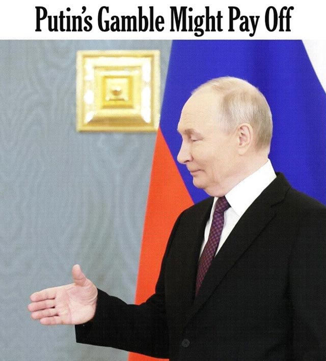 Ставка Путина на затяжную войну и истощение Запада может оправдаться Ставка Путина на затяжную войну и истощение Запада может оправдаться