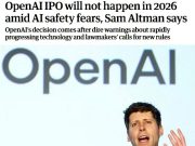 Гендиректор OpenAI: Необходимы срочные ограничения в развитии искусственного интеллекта Гендиректор OpenAI: Необходимы срочные ограничения в развитии искусственного интеллекта