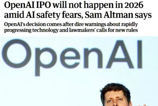 Гендиректор OpenAI: Необходимы срочные ограничения в развитии искусственного интеллекта Гендиректор OpenAI: Необходимы срочные ограничения в развитии искусственного интеллекта