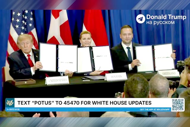 Дональд Трамп на полях Генеральной Ассамблеи ООН подписал соглашение с лидерами Гренландии и Дании по контролю над безопасностью острова Дональд Трамп на полях Генеральной Ассамблеи ООН подписал соглашение с лидерами Гренландии и Дании по контролю над безопасностью острова