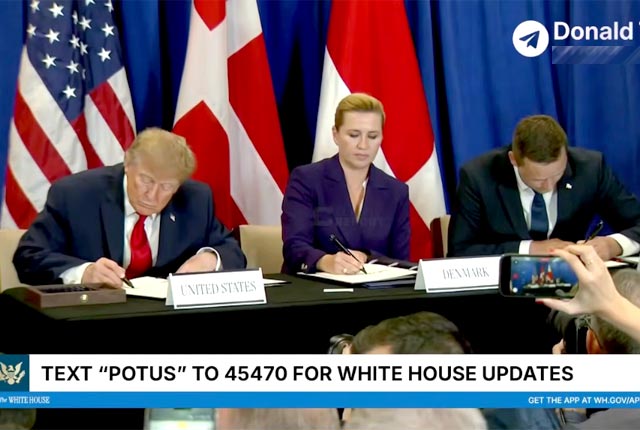 Дональд Трамп на полях Генассамблеи ООН подписал соглашение по Гренландии с лидерами Гренландии и Дании Дональд Трамп на полях Генассамблеи ООН подписал соглашение по Гренландии с лидерами Гренландии и Дании
