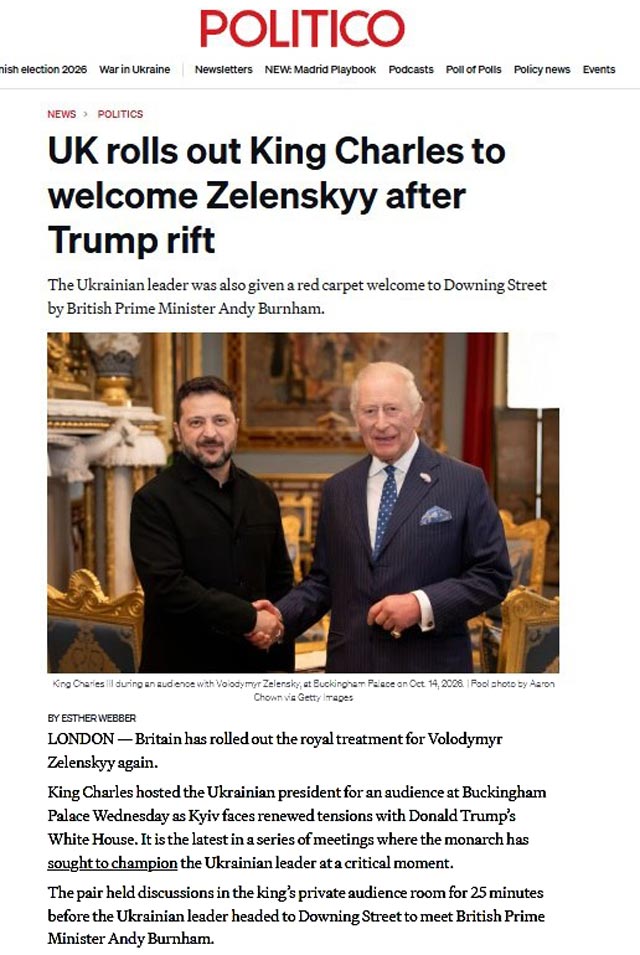 Британия устроила Зеленскому* королевский прием после ссоры с Трампом Британия устроила Зеленскому* королевский прием после ссоры с Трампом