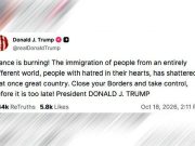 Трамп и Вэнс заявили, что к беспорядкам во Франции привел курс на поощрение иммиграции Трамп и Вэнс заявили, что к беспорядкам во Франции привел курс на поощрение иммиграции