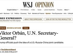The Wall Street Journal пишет, что Белый дом предложил Орбану выдвинуться на пост генсекретаря ООН The Wall Street Journal пишет, что Белый дом предложил Орбану выдвинуться на пост генсекретаря ООН