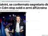 Итальянский вице-премьер Сальвини вновь выступил против помощи Украине, сообщает агентство ANSA Итальянский вице-премьер Сальвини вновь выступил против помощи Украине, сообщает агентство ANSA