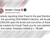 Трамп объявляет вознаграждение в размере $1 млн Трамп объявляет вознаграждение в размере $1 млн