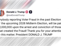 Трамп объявляет вознаграждение в размере $1 млн Трамп объявляет вознаграждение в размере $1 млн